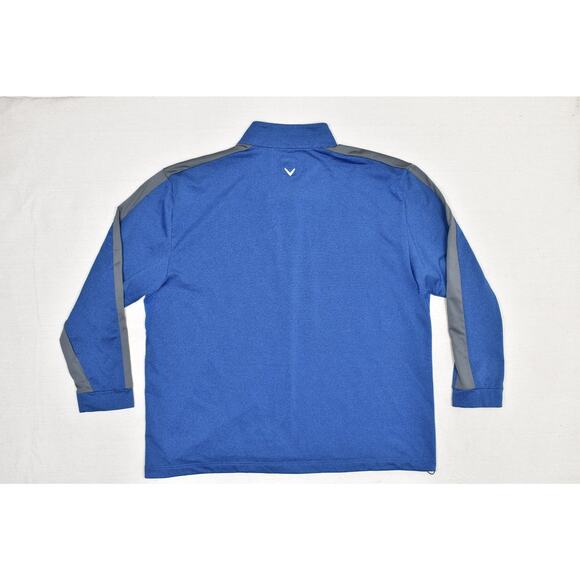 Callaway Men's Blue 1/4 Zip Pullover Golf Sweatshirt Regular Size 2XL Sweater - Picture 3 of 8